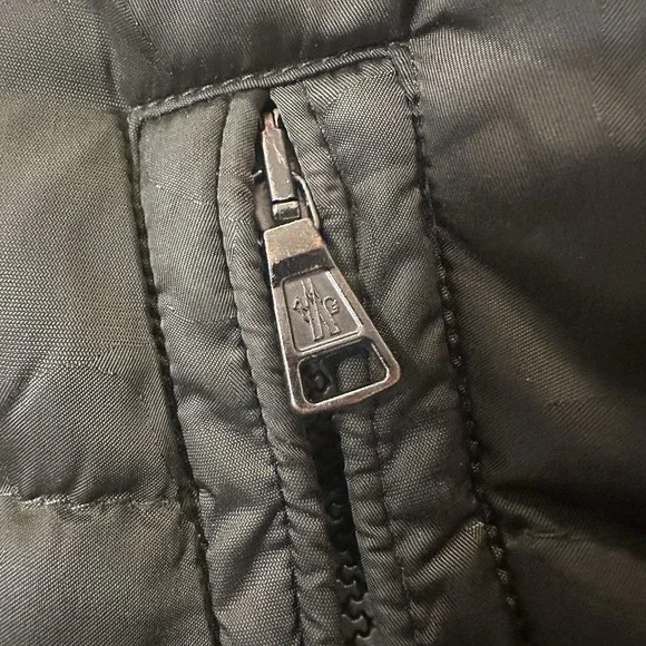 Moncler Maya Giubbotto Green Camo Coat Boys 6 Green Zip Up Down Feather Jacket - Picture 9 of 16